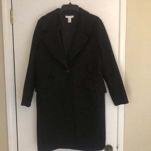 Black wool coat